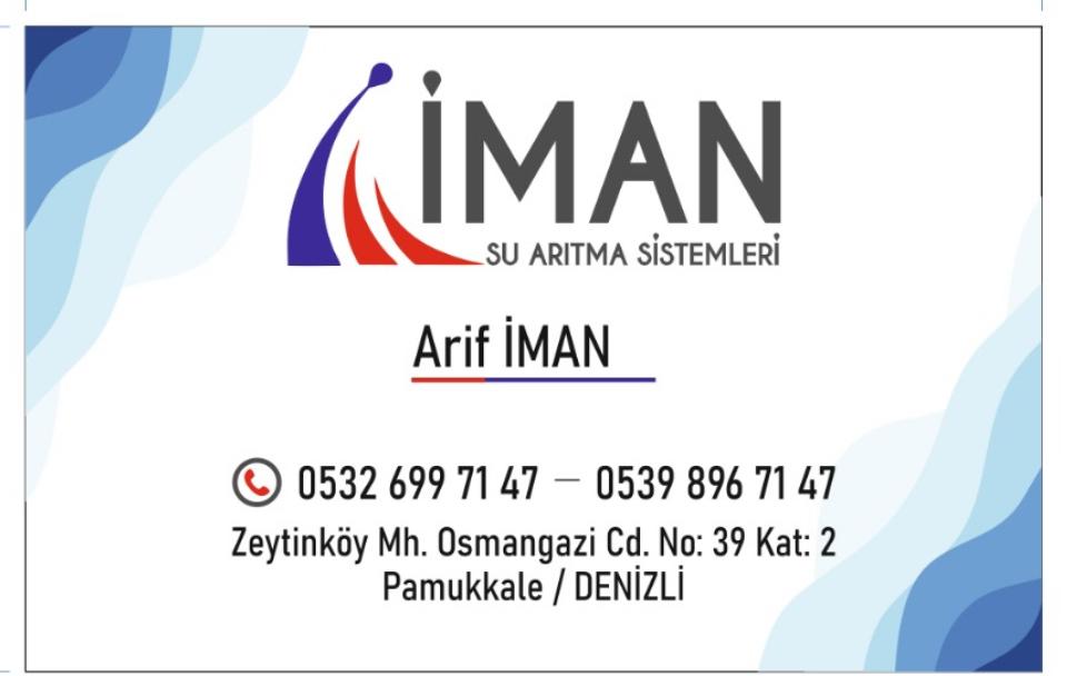 ARİF İMAN - İMAN SU ARITMA SİSTEMLERİ